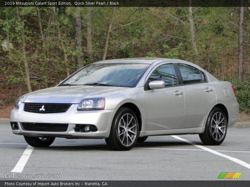 Quick Silver Pearl / Black 2009 Mitsubishi Galant Sport Edition