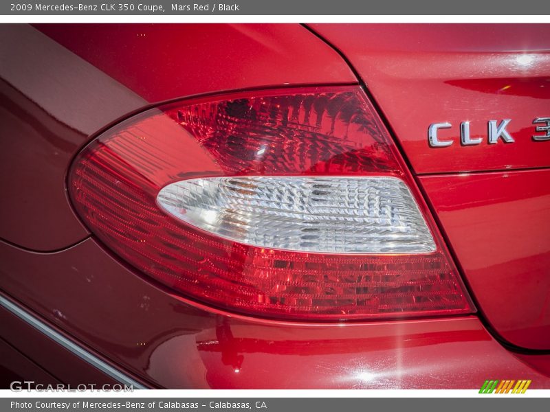 Mars Red / Black 2009 Mercedes-Benz CLK 350 Coupe
