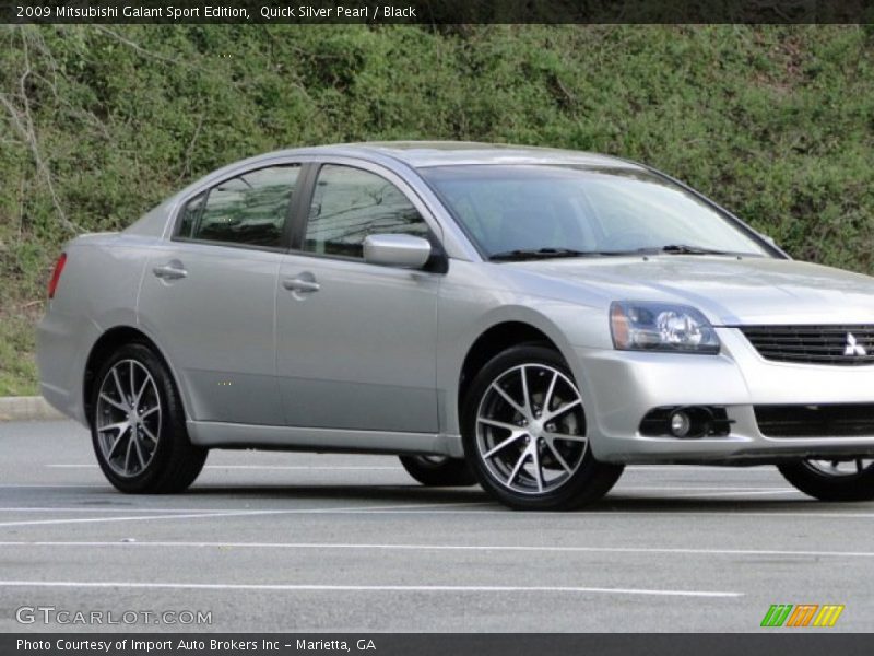 Quick Silver Pearl / Black 2009 Mitsubishi Galant Sport Edition