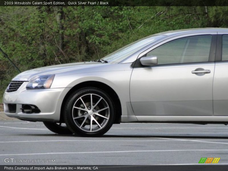 Quick Silver Pearl / Black 2009 Mitsubishi Galant Sport Edition