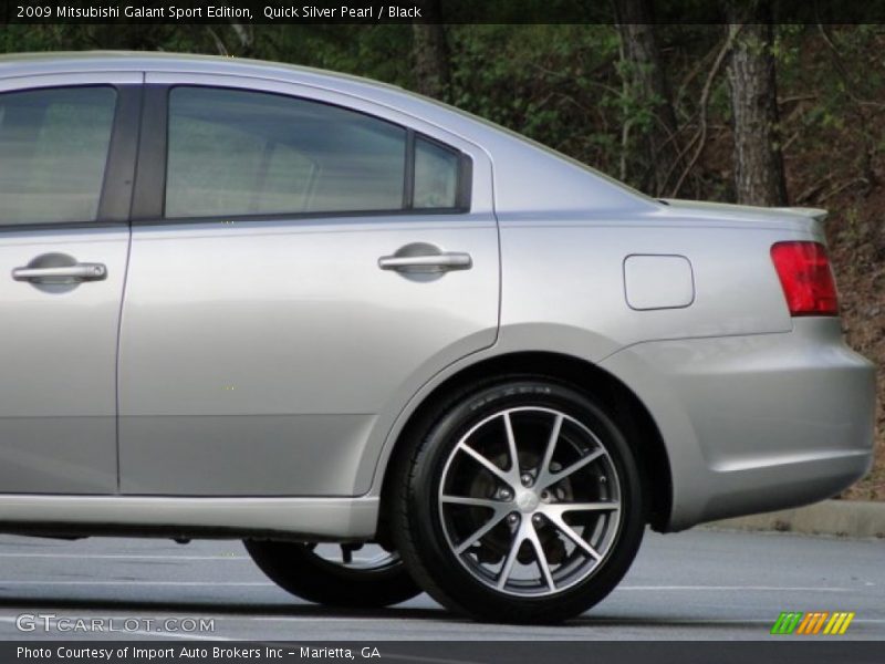 Quick Silver Pearl / Black 2009 Mitsubishi Galant Sport Edition