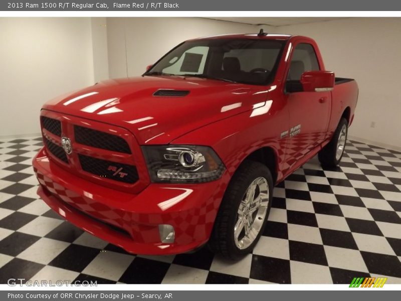 Flame Red / R/T Black 2013 Ram 1500 R/T Regular Cab