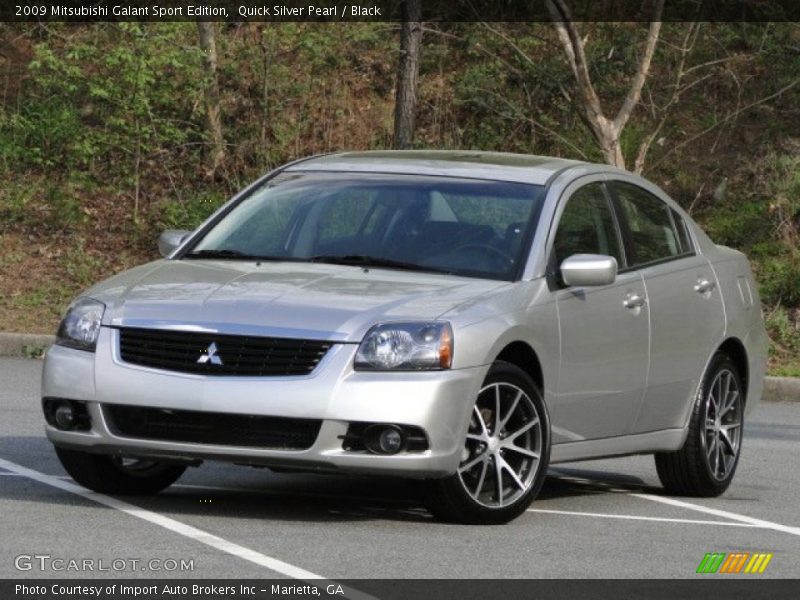 Quick Silver Pearl / Black 2009 Mitsubishi Galant Sport Edition