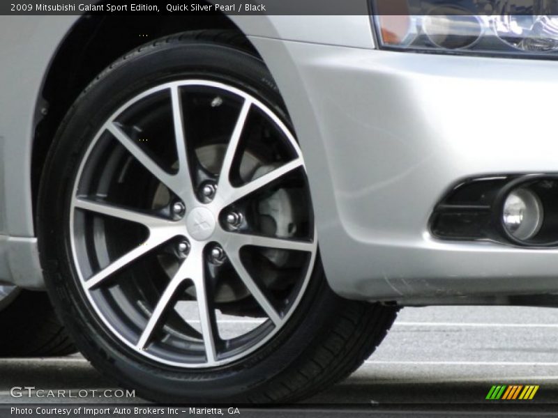 Quick Silver Pearl / Black 2009 Mitsubishi Galant Sport Edition