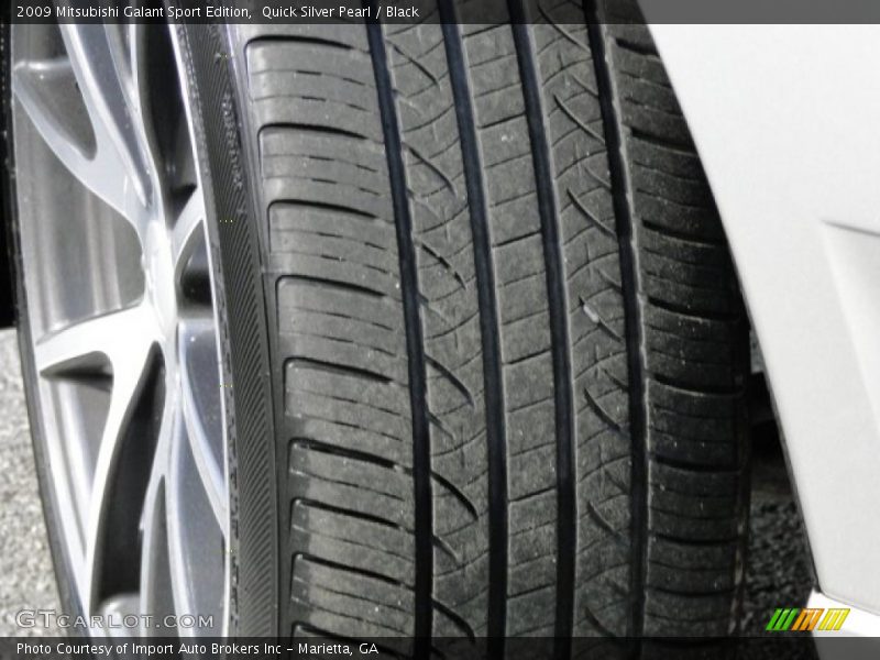Quick Silver Pearl / Black 2009 Mitsubishi Galant Sport Edition