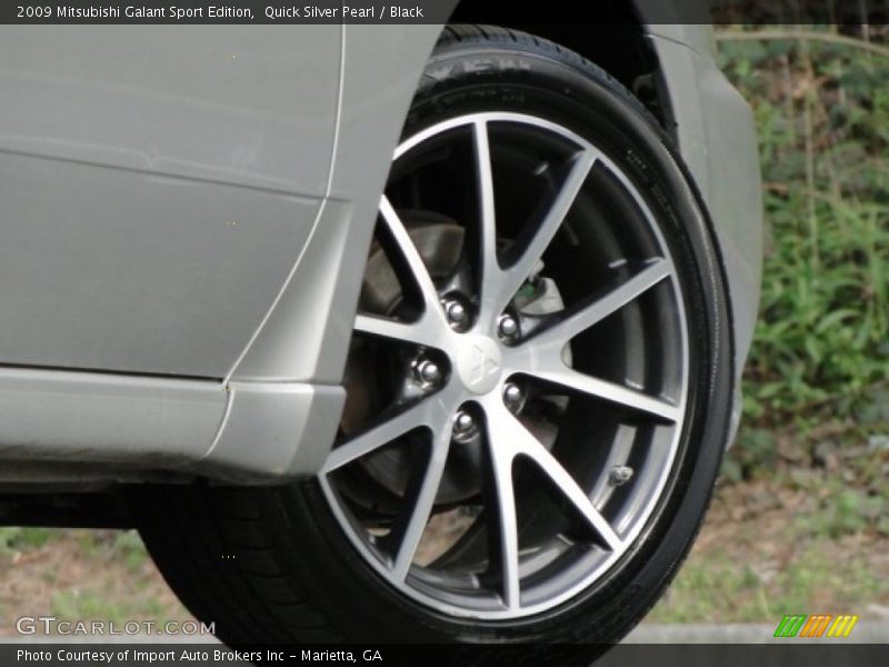 Quick Silver Pearl / Black 2009 Mitsubishi Galant Sport Edition