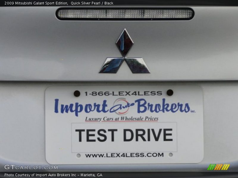 Quick Silver Pearl / Black 2009 Mitsubishi Galant Sport Edition