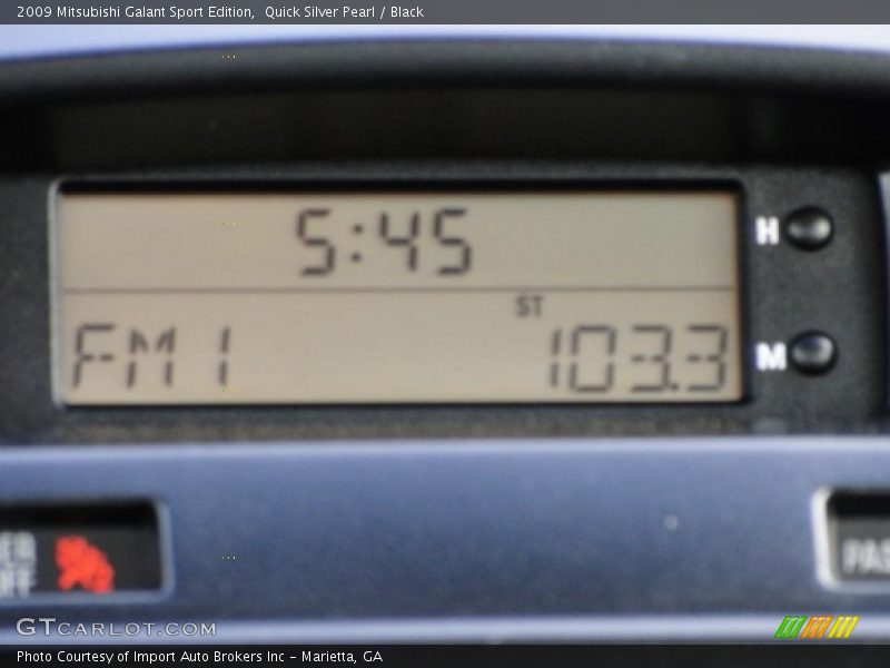 Quick Silver Pearl / Black 2009 Mitsubishi Galant Sport Edition