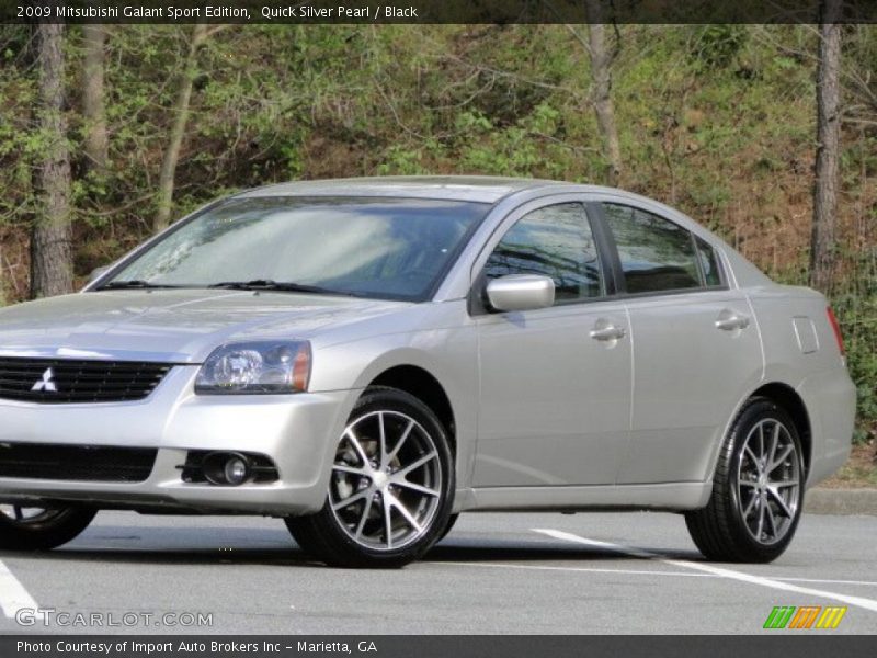 Quick Silver Pearl / Black 2009 Mitsubishi Galant Sport Edition