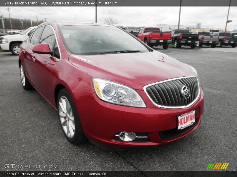 Crystal Red Tintcoat / Medium Titanium 2012 Buick Verano FWD