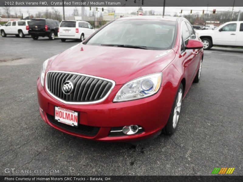 Crystal Red Tintcoat / Medium Titanium 2012 Buick Verano FWD