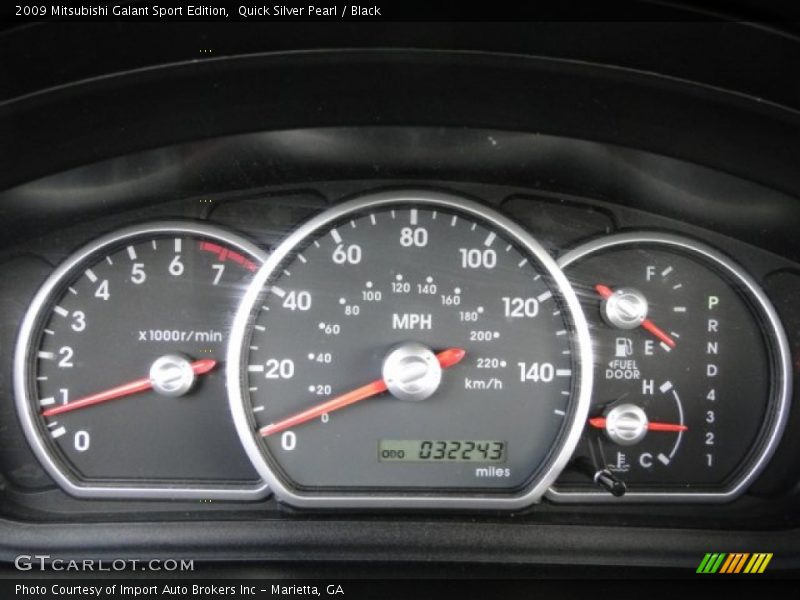 Quick Silver Pearl / Black 2009 Mitsubishi Galant Sport Edition