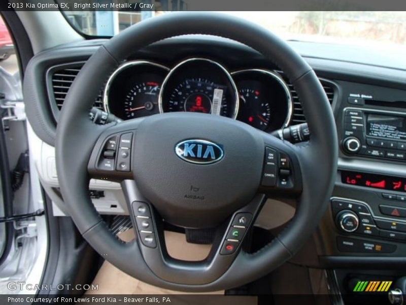 Bright Silver Metallic / Gray 2013 Kia Optima EX