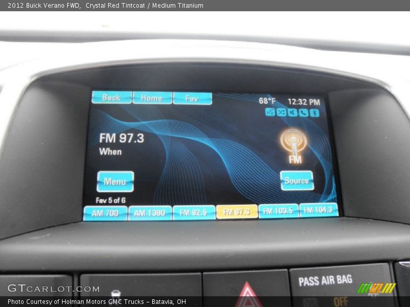 Crystal Red Tintcoat / Medium Titanium 2012 Buick Verano FWD