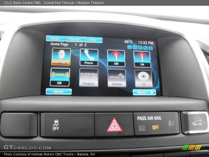 Crystal Red Tintcoat / Medium Titanium 2012 Buick Verano FWD