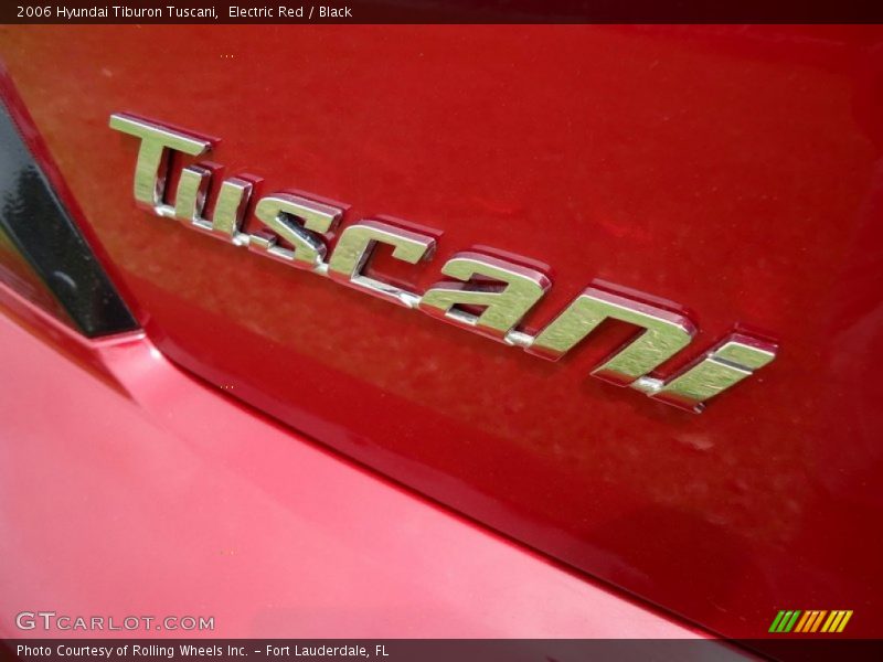 Electric Red / Black 2006 Hyundai Tiburon Tuscani