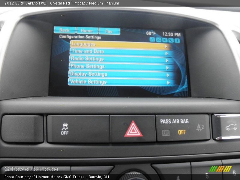 Crystal Red Tintcoat / Medium Titanium 2012 Buick Verano FWD