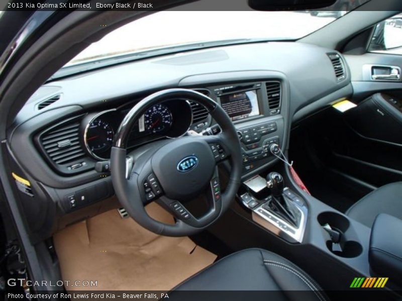 Ebony Black / Black 2013 Kia Optima SX Limited