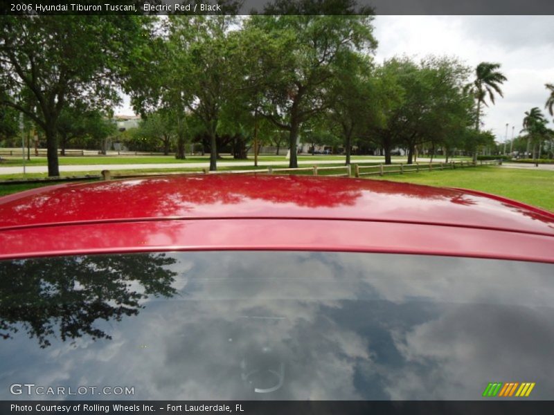 Electric Red / Black 2006 Hyundai Tiburon Tuscani