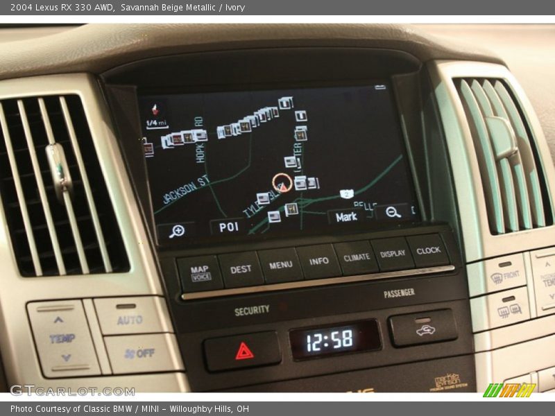 Navigation of 2004 RX 330 AWD