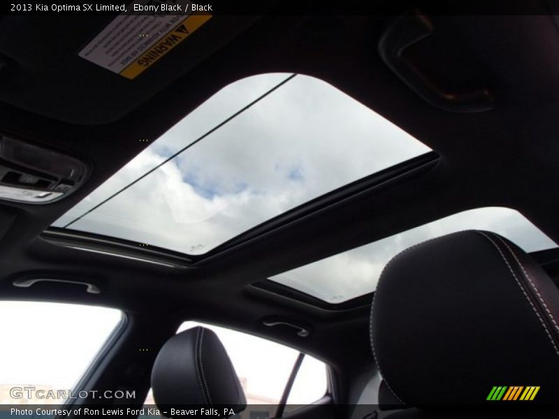 Ebony Black / Black 2013 Kia Optima SX Limited