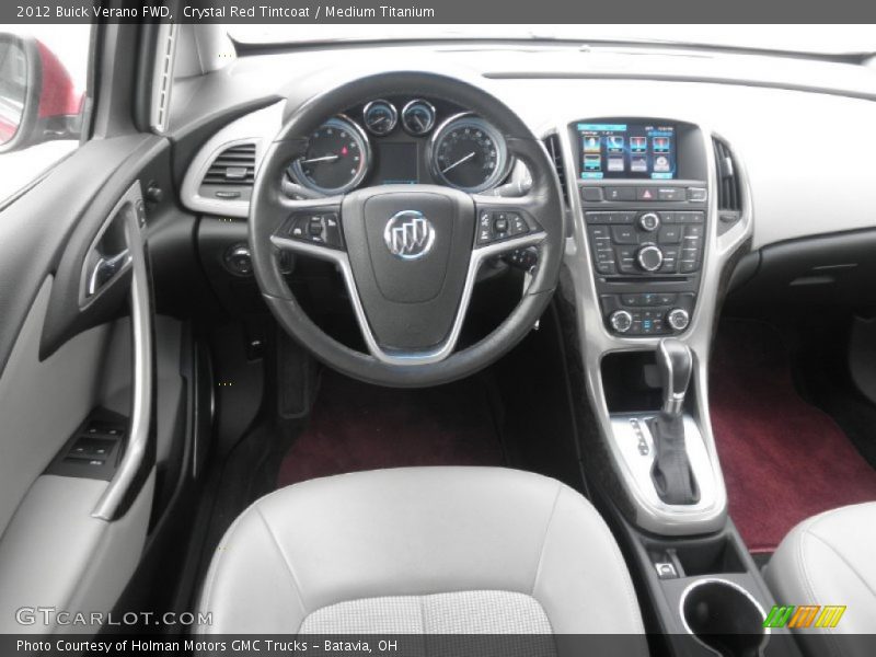 Crystal Red Tintcoat / Medium Titanium 2012 Buick Verano FWD