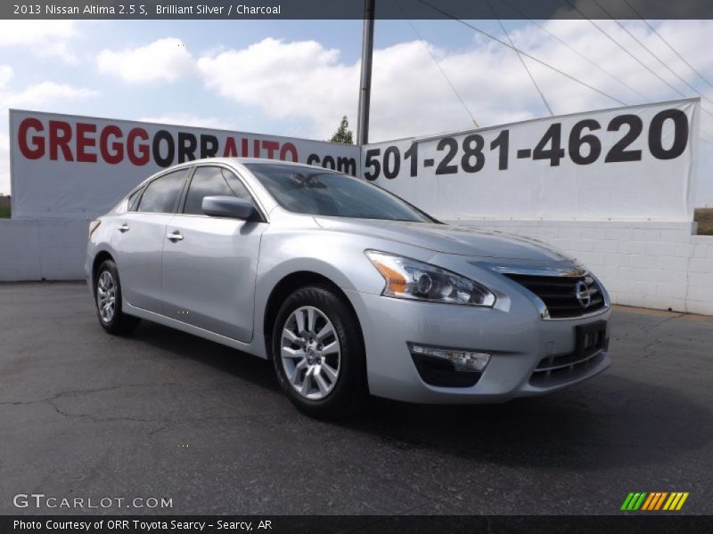 Brilliant Silver / Charcoal 2013 Nissan Altima 2.5 S