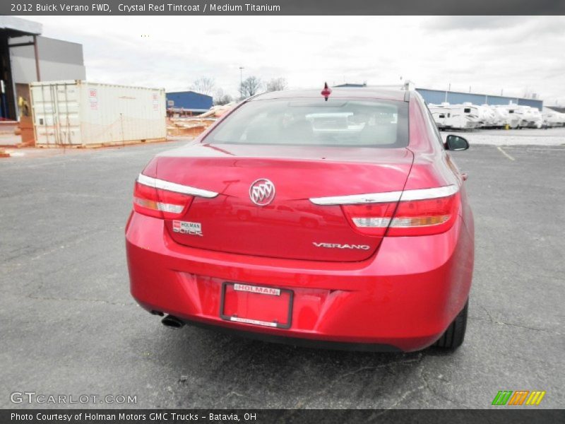 Crystal Red Tintcoat / Medium Titanium 2012 Buick Verano FWD