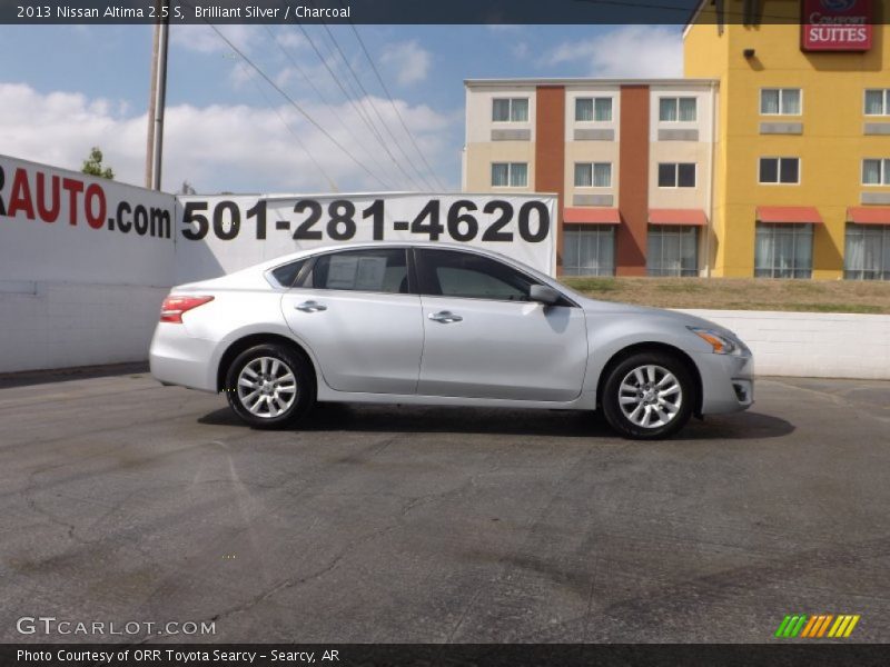 Brilliant Silver / Charcoal 2013 Nissan Altima 2.5 S