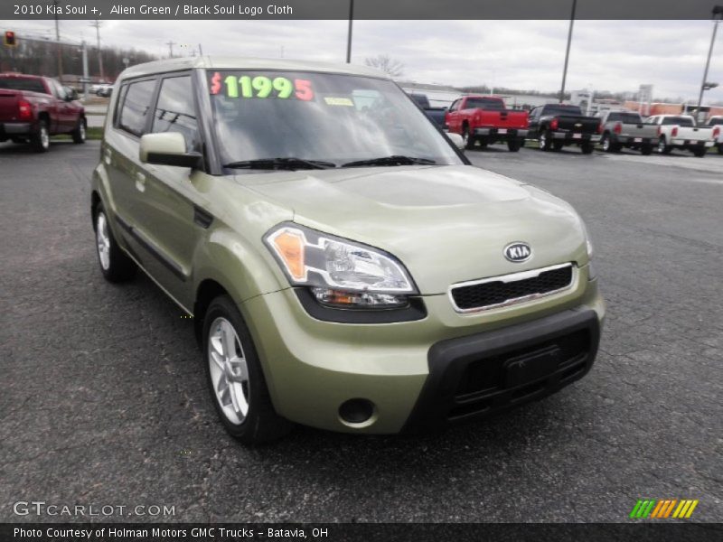 Alien Green / Black Soul Logo Cloth 2010 Kia Soul +