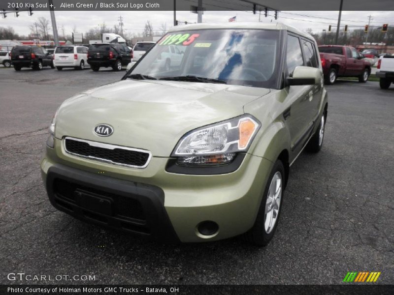 Alien Green / Black Soul Logo Cloth 2010 Kia Soul +