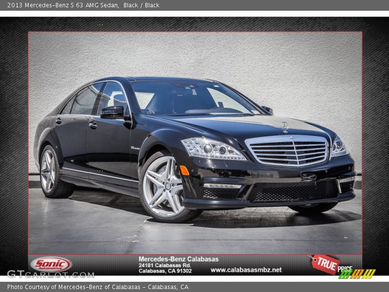 Black / Black 2013 Mercedes-Benz S 63 AMG Sedan