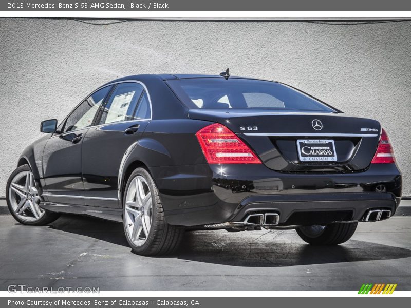 Black / Black 2013 Mercedes-Benz S 63 AMG Sedan