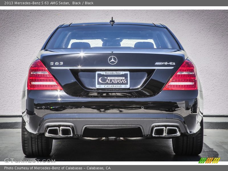 Black / Black 2013 Mercedes-Benz S 63 AMG Sedan