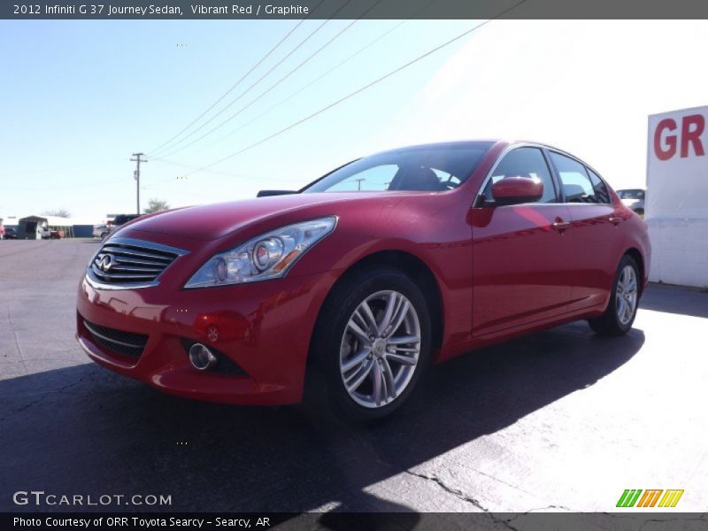 Vibrant Red / Graphite 2012 Infiniti G 37 Journey Sedan