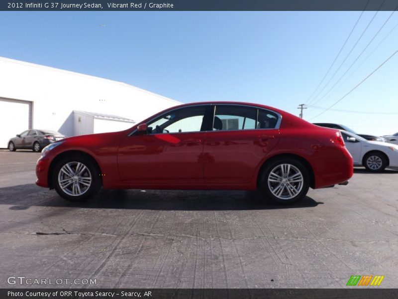 Vibrant Red / Graphite 2012 Infiniti G 37 Journey Sedan