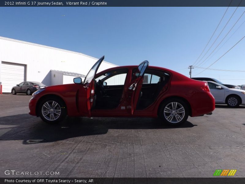 Vibrant Red / Graphite 2012 Infiniti G 37 Journey Sedan