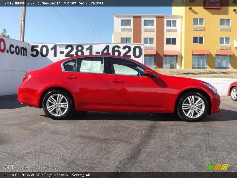 Vibrant Red / Graphite 2012 Infiniti G 37 Journey Sedan