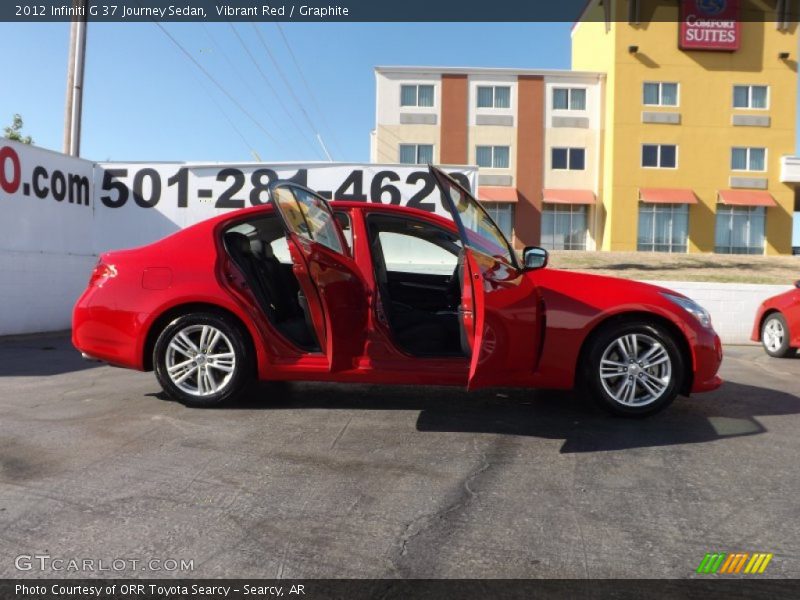 Vibrant Red / Graphite 2012 Infiniti G 37 Journey Sedan