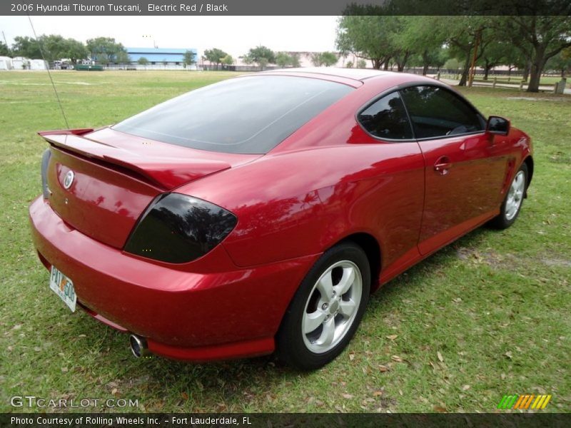 Electric Red / Black 2006 Hyundai Tiburon Tuscani