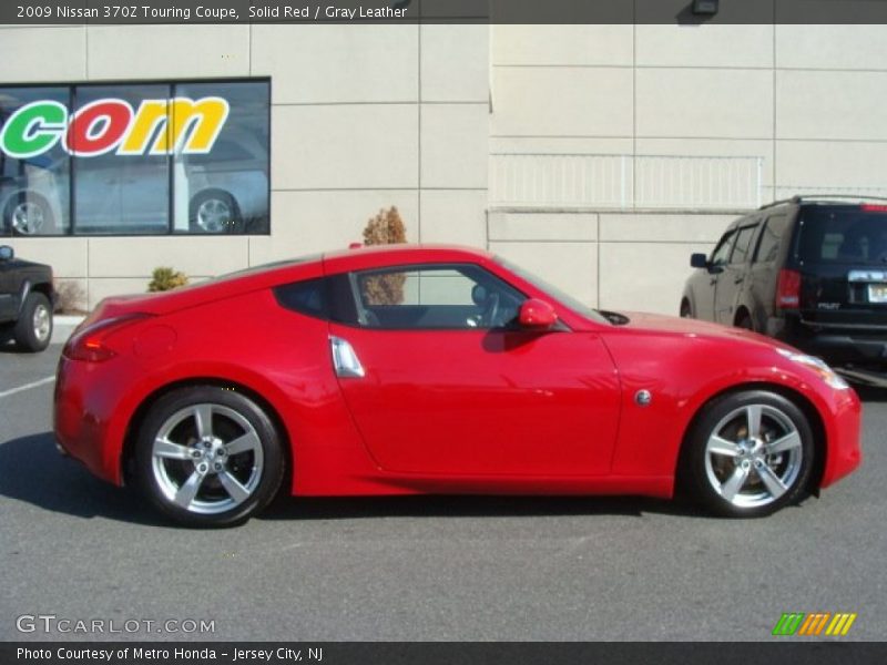 Solid Red / Gray Leather 2009 Nissan 370Z Touring Coupe