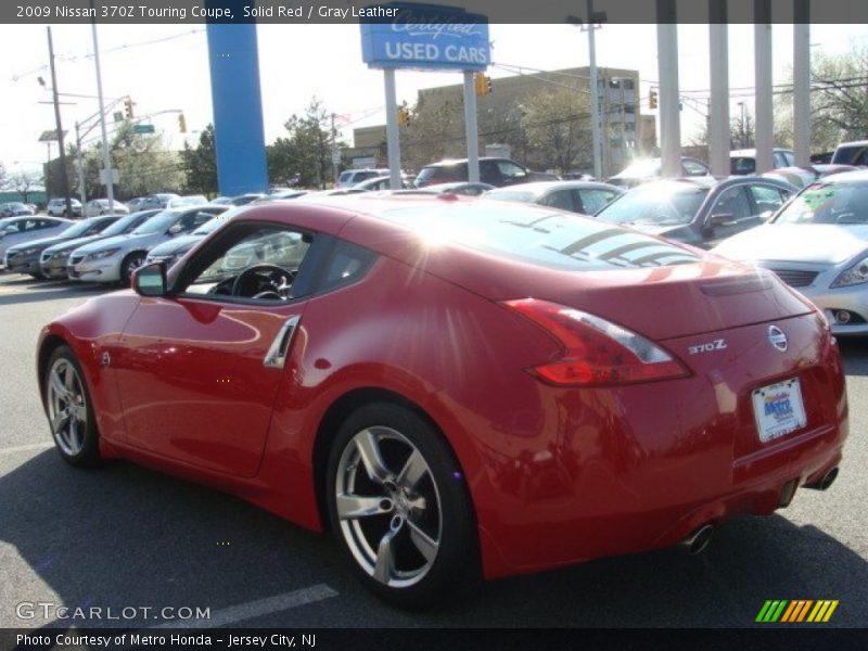 Solid Red / Gray Leather 2009 Nissan 370Z Touring Coupe