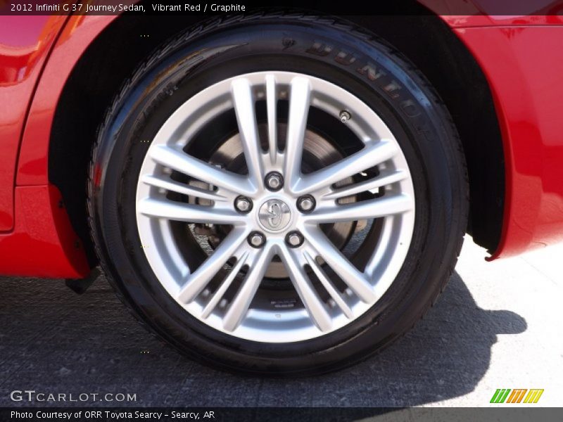 Vibrant Red / Graphite 2012 Infiniti G 37 Journey Sedan