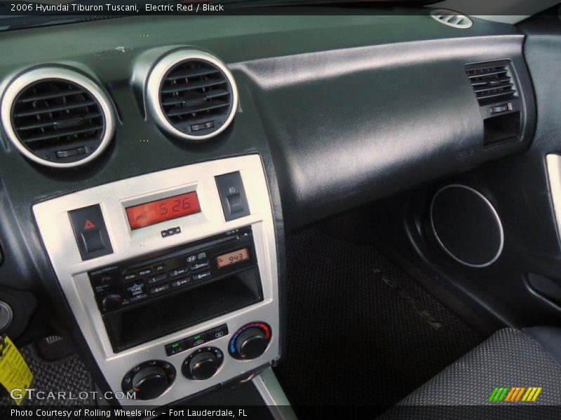 Electric Red / Black 2006 Hyundai Tiburon Tuscani