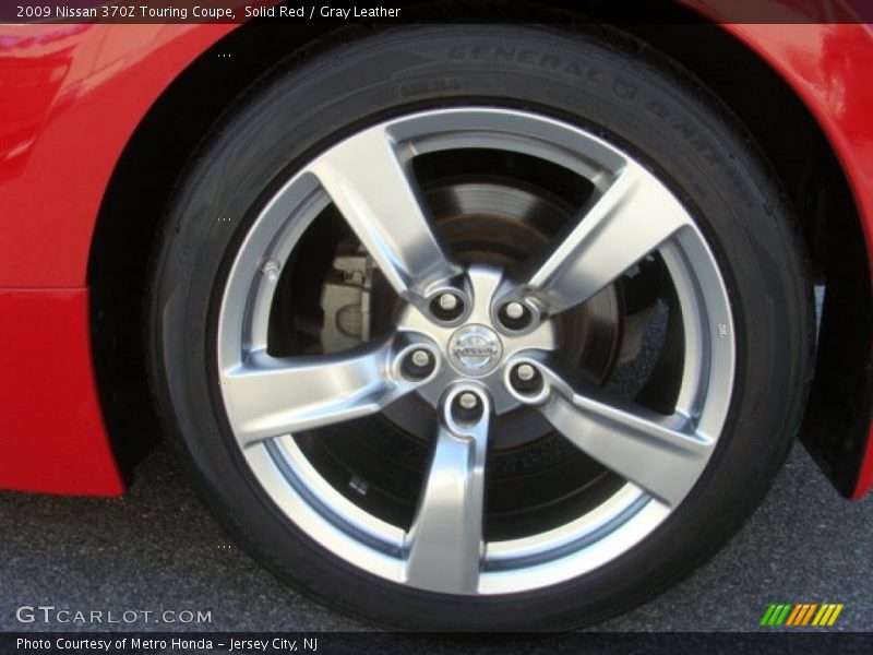 Solid Red / Gray Leather 2009 Nissan 370Z Touring Coupe