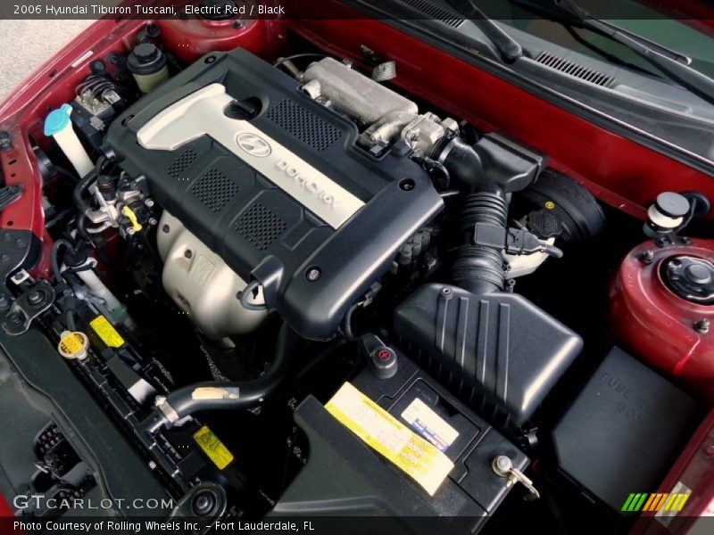 Electric Red / Black 2006 Hyundai Tiburon Tuscani