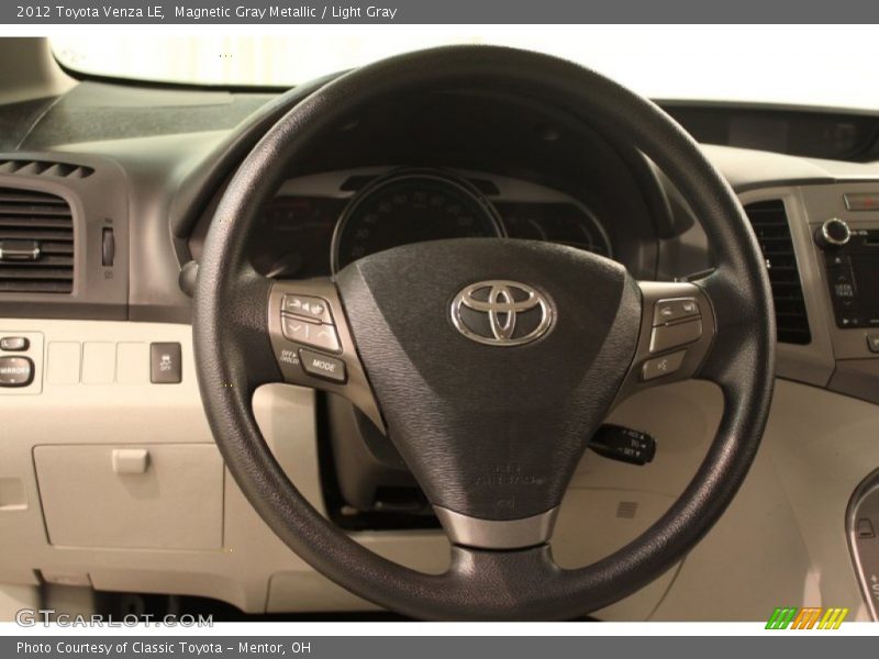  2012 Venza LE Steering Wheel