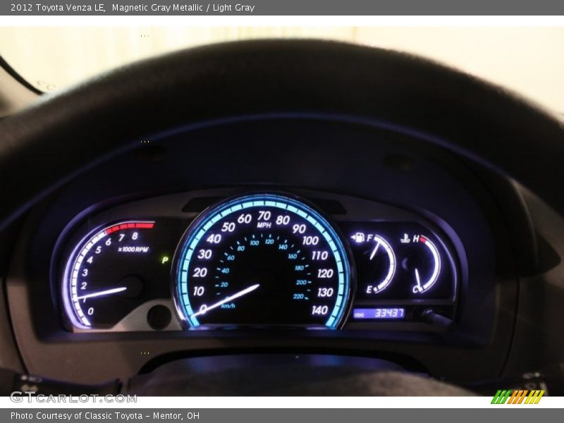  2012 Venza LE LE Gauges