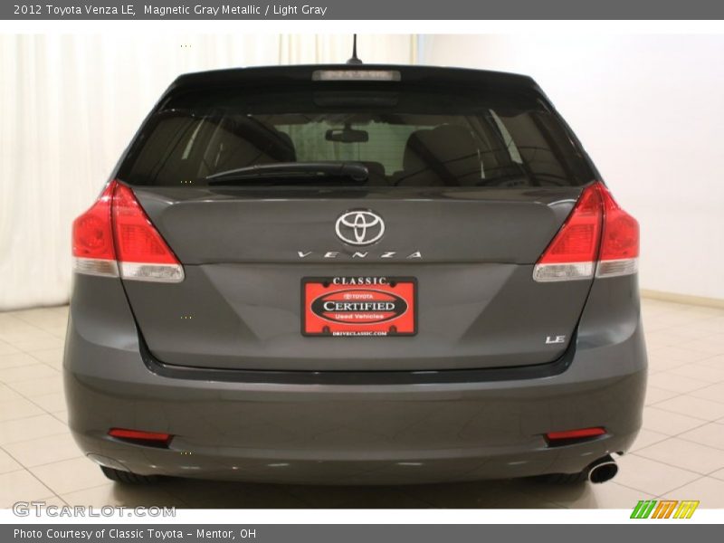 Magnetic Gray Metallic / Light Gray 2012 Toyota Venza LE