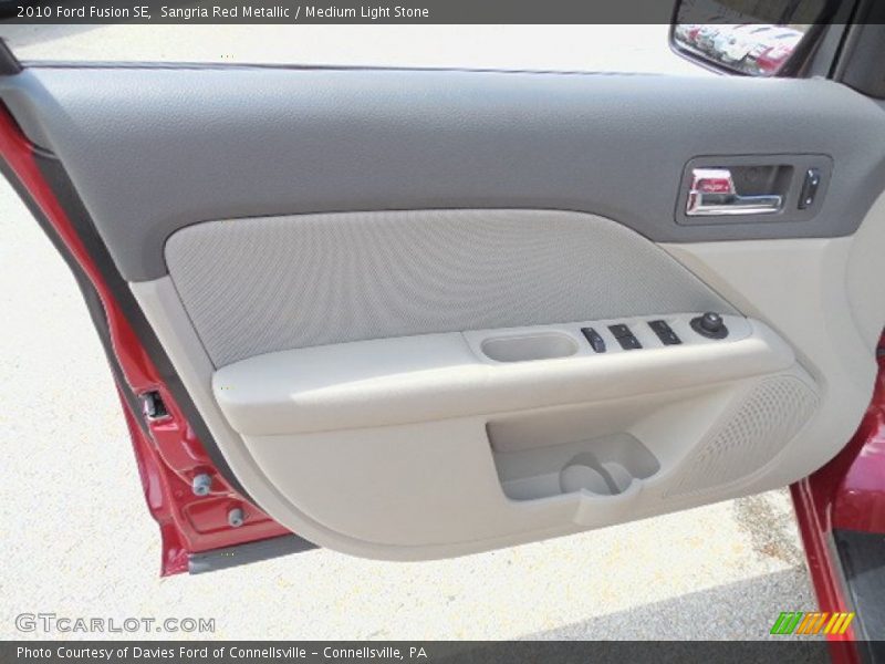 Sangria Red Metallic / Medium Light Stone 2010 Ford Fusion SE